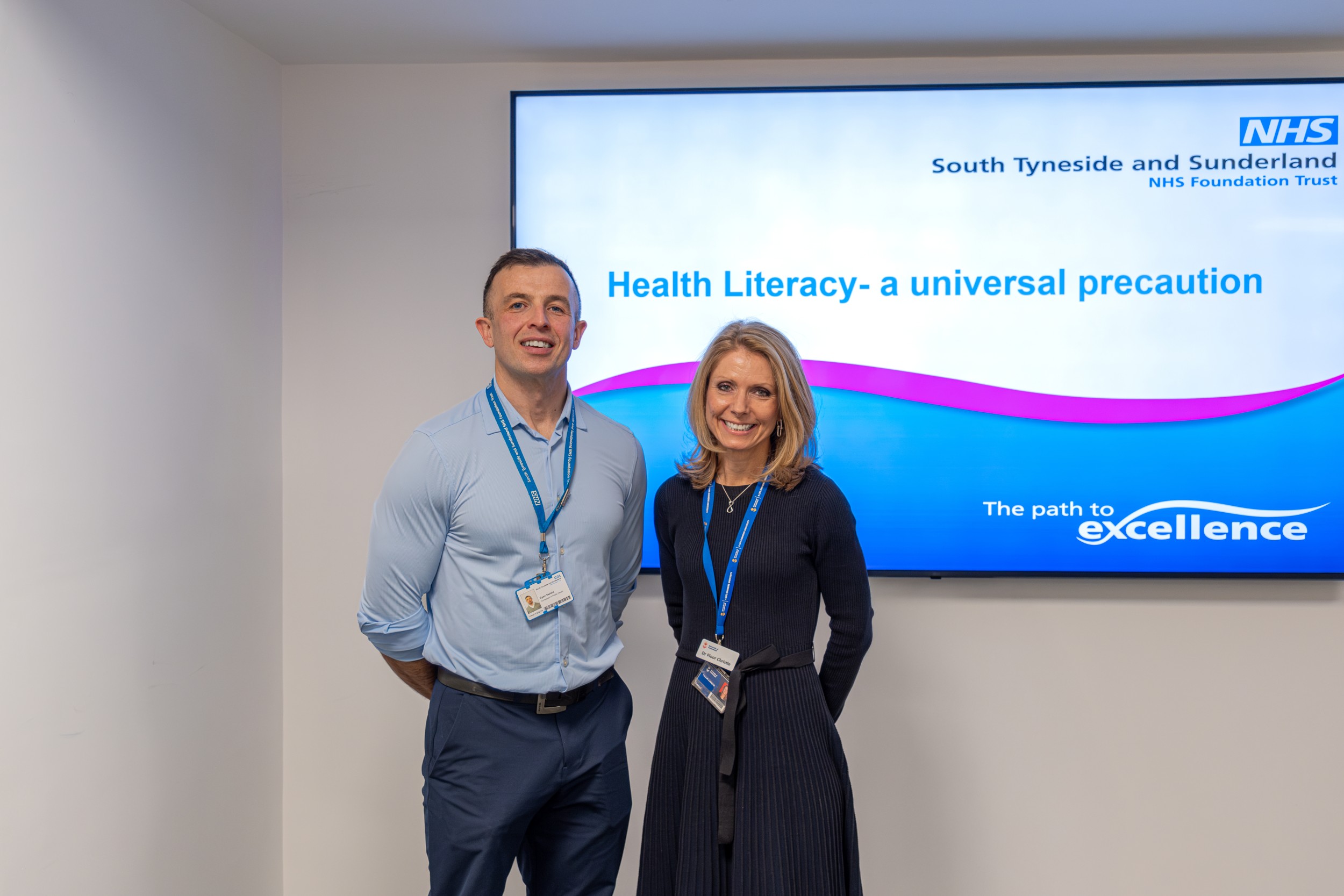 Ryan Swiers with Dr Floor Christie-de Jong of the University of Sunderland..jpg