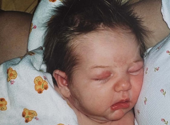 Jessica Rainbow, pictured after she was born..jpg