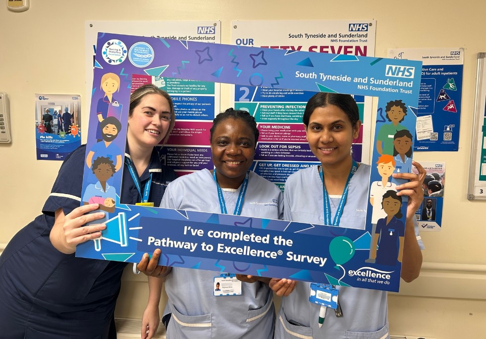Team members from E56 at Sunderland Royal Hospital were among those to join in the Pathway to Excellence survey..jpg